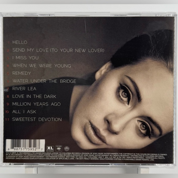 Adele - 25 on CD. 2015 - Picture 3 of 4